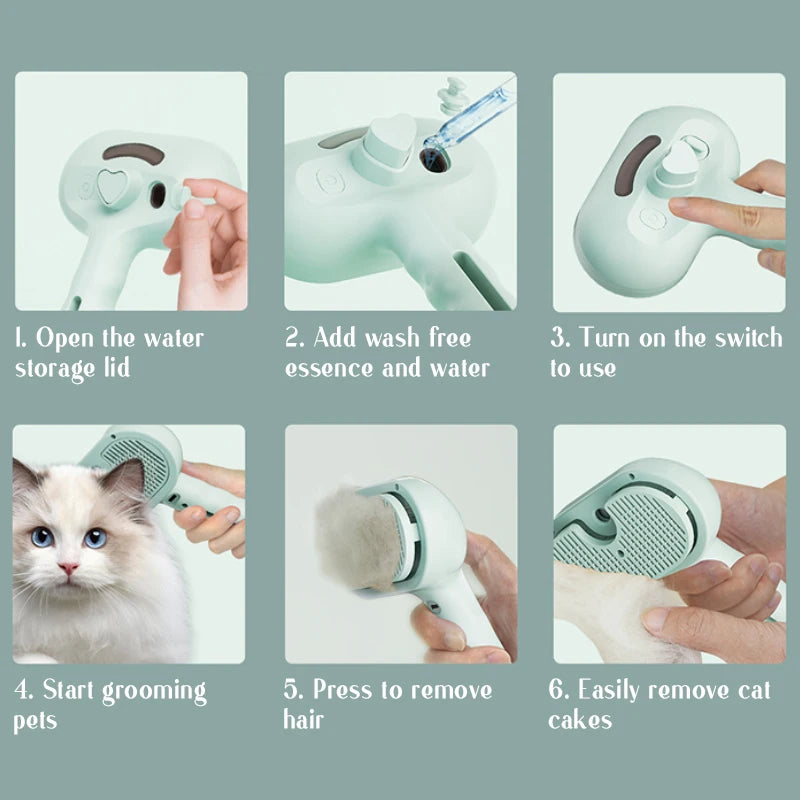 Steaming Comb for Cats and Dogs