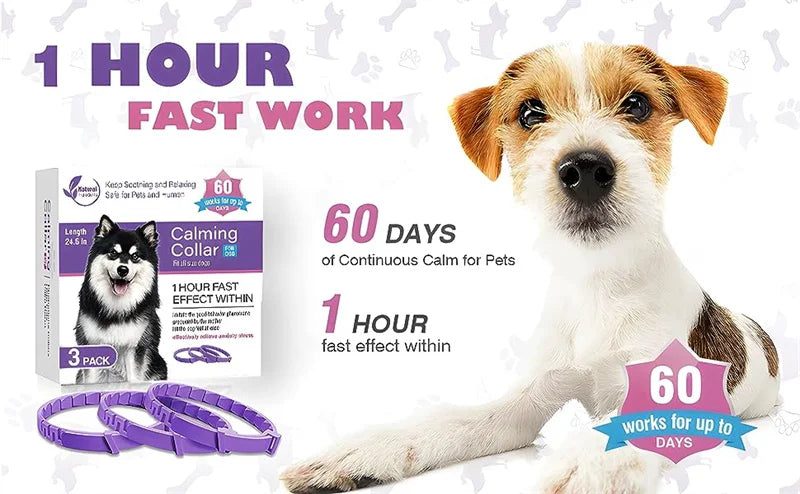 Calming Collars Relieve Anxiety for Puppy Kitten Large Pets